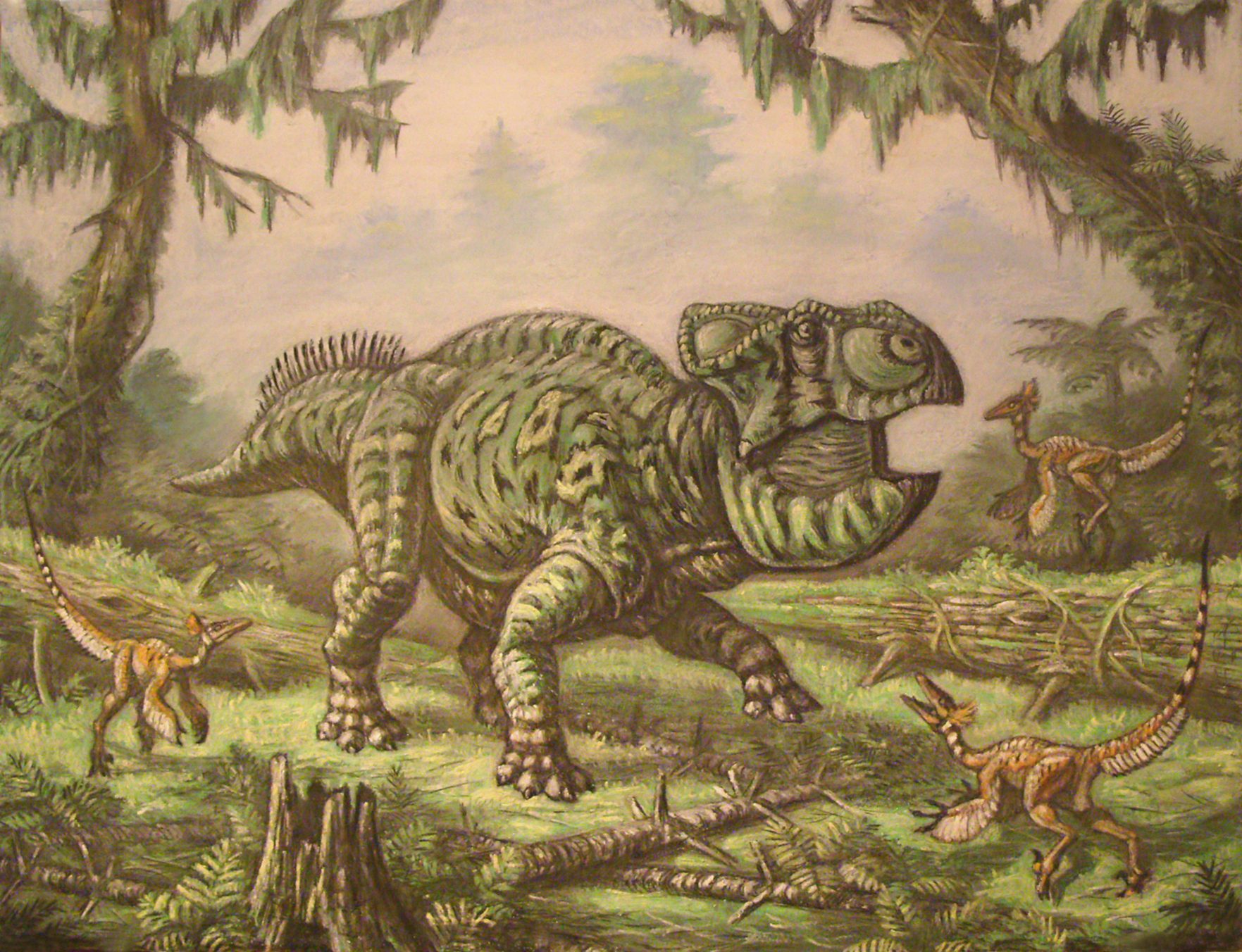 Udanoceratops, Saurornithoides.