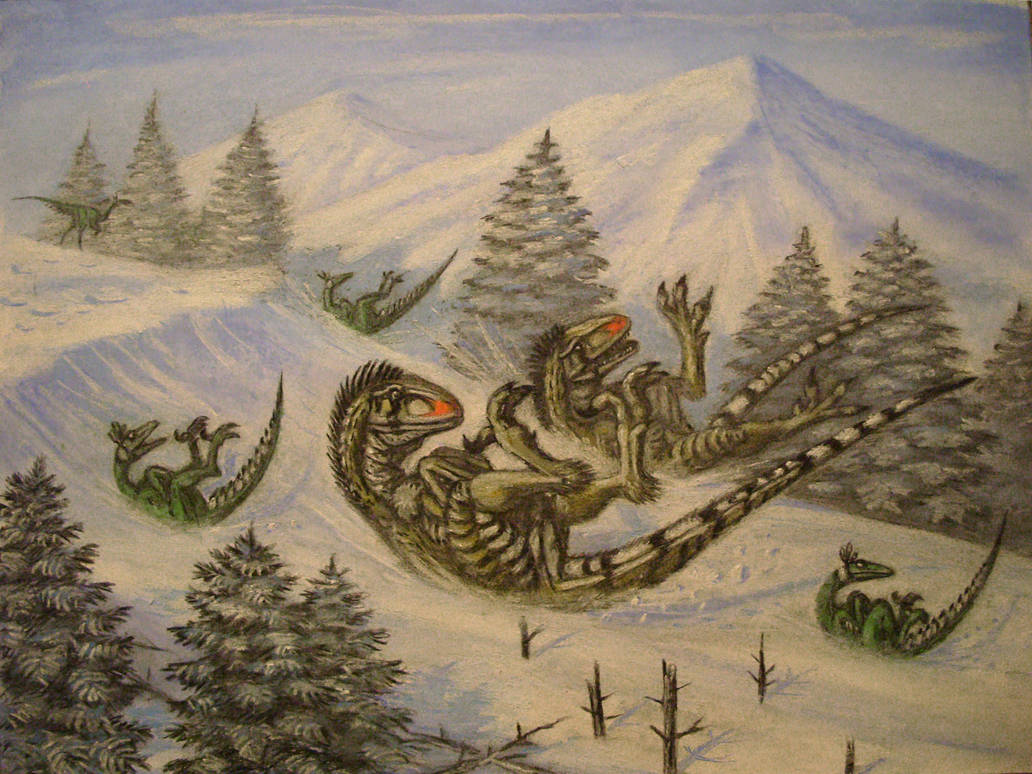 Deviantart Raptor Riding R.T.B. Raptor red riding with mountain. by ABelov2014 on DeviantArt
