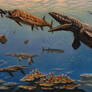 Hesperornis, Xiphactinus,  Tylosaurus