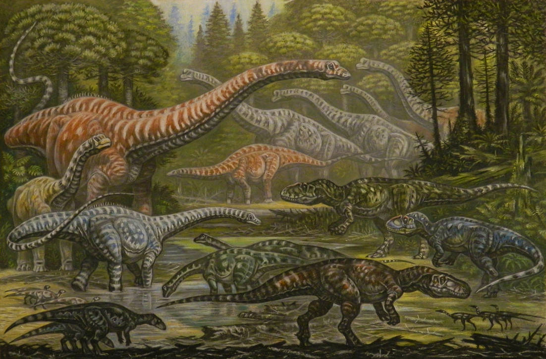 В мире динозавров 2005. Санхуанзавр. Кулазух (Koolasuchus cleelandi). Революция динозавров Аллозавр. Листрозавр мир Юрского периода.