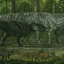 Hunting Dakotaraptor and Tyrannosaurus