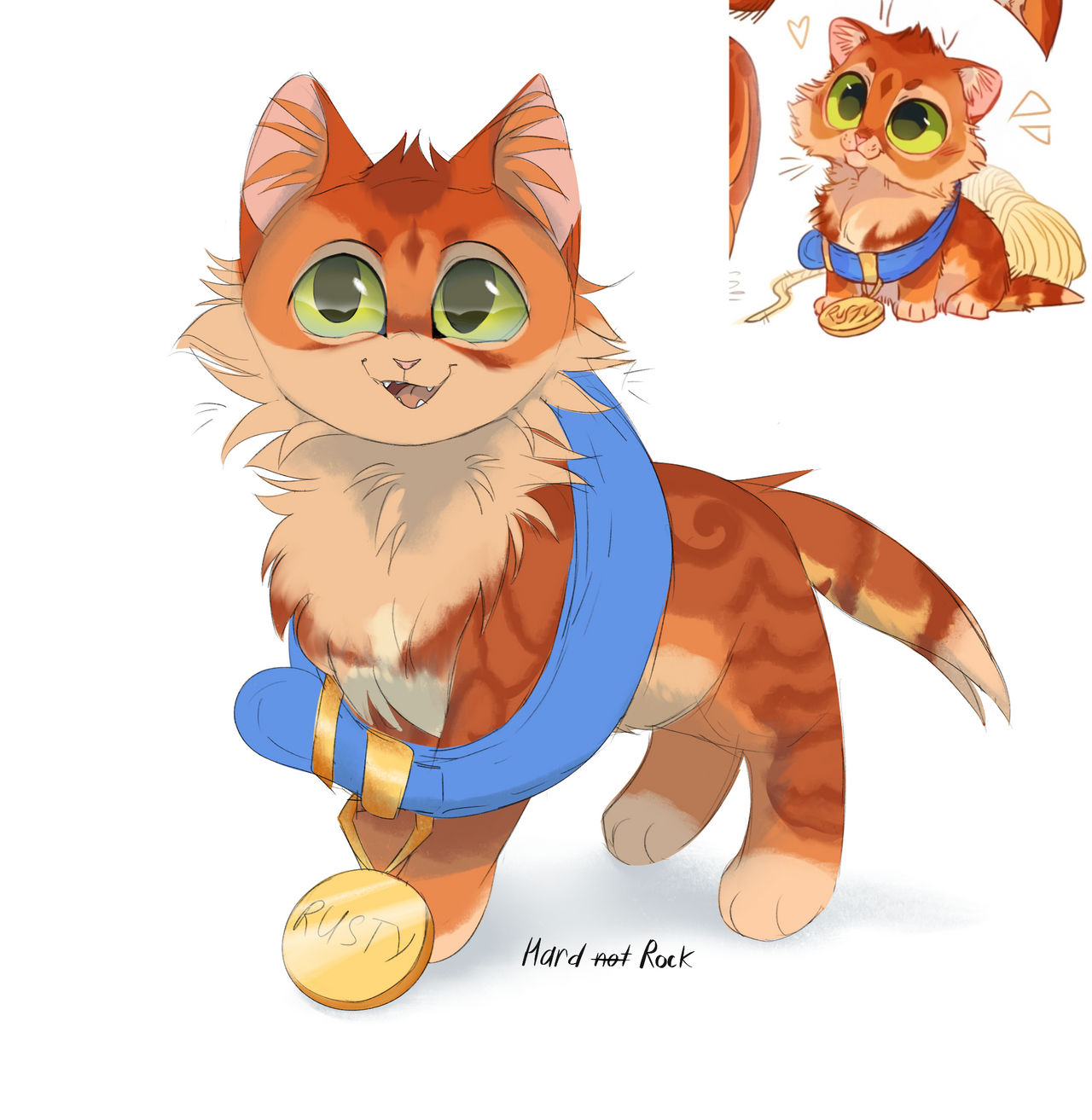 Rusty from warrior cats by HardnotRock on DeviantArt