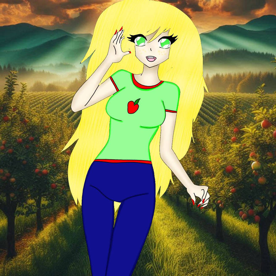 Applejack Human Pool Applejack Human Version by Camifire96 on DeviantArt