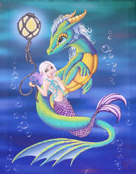 Sea Dragon and Mermaid