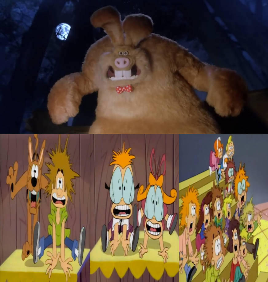 Giant Rabbit Scare The Were-Rabbit Scares Game Show Crowd by leahk90 on DeviantArt