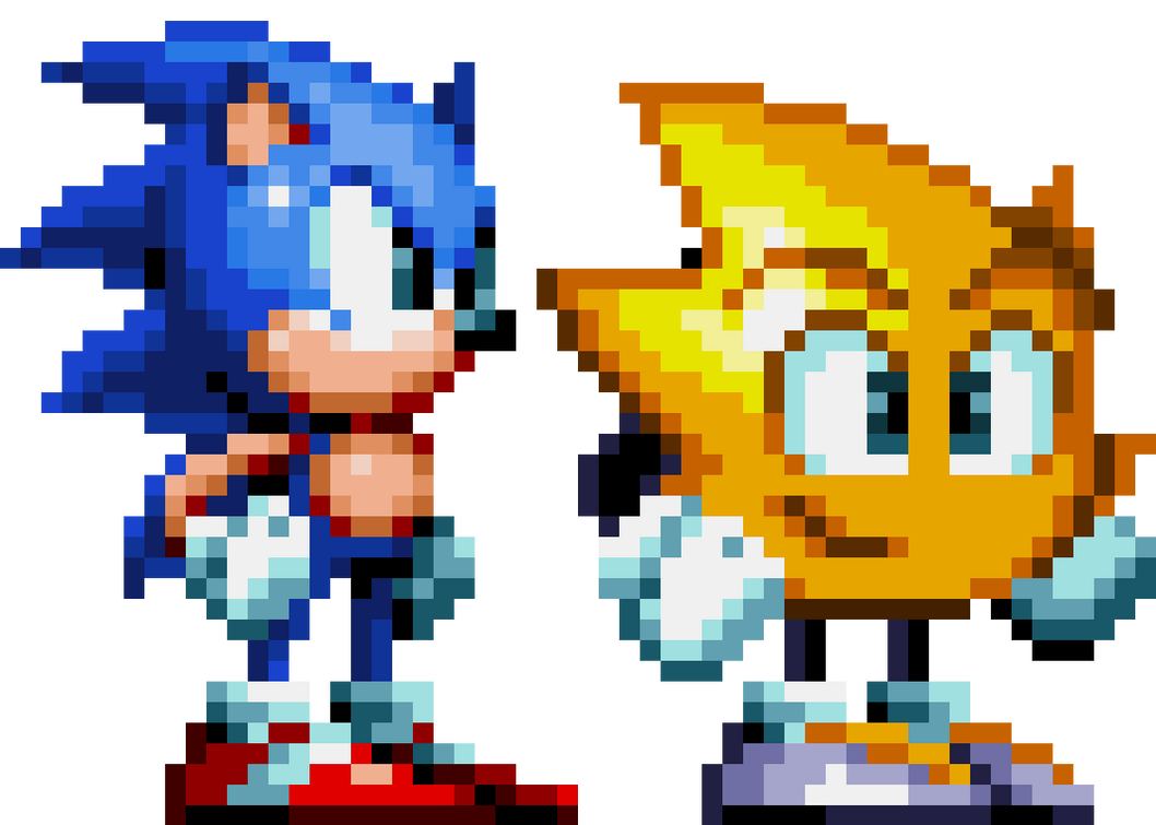 Sonic and Ristar (Sonic Mania Style) by BlueBlur1207 on DeviantArt