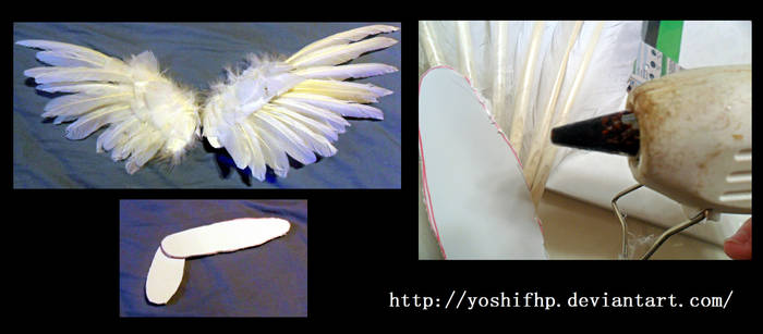 How to make: Feather Angel Wings