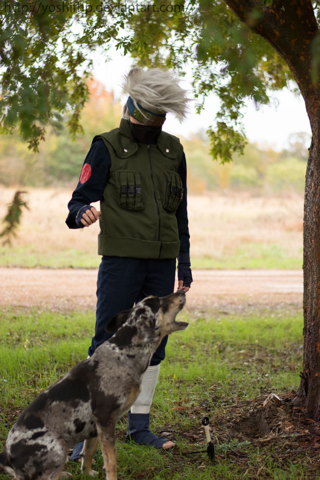 Man and his hound.