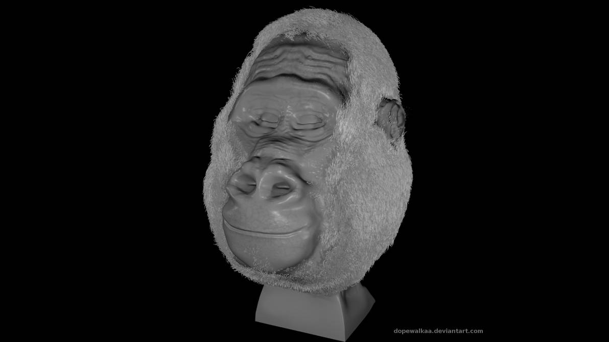 gorilla (Blender Sculpt Mode) fixed