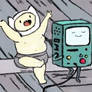 dancing time with finn and bmo