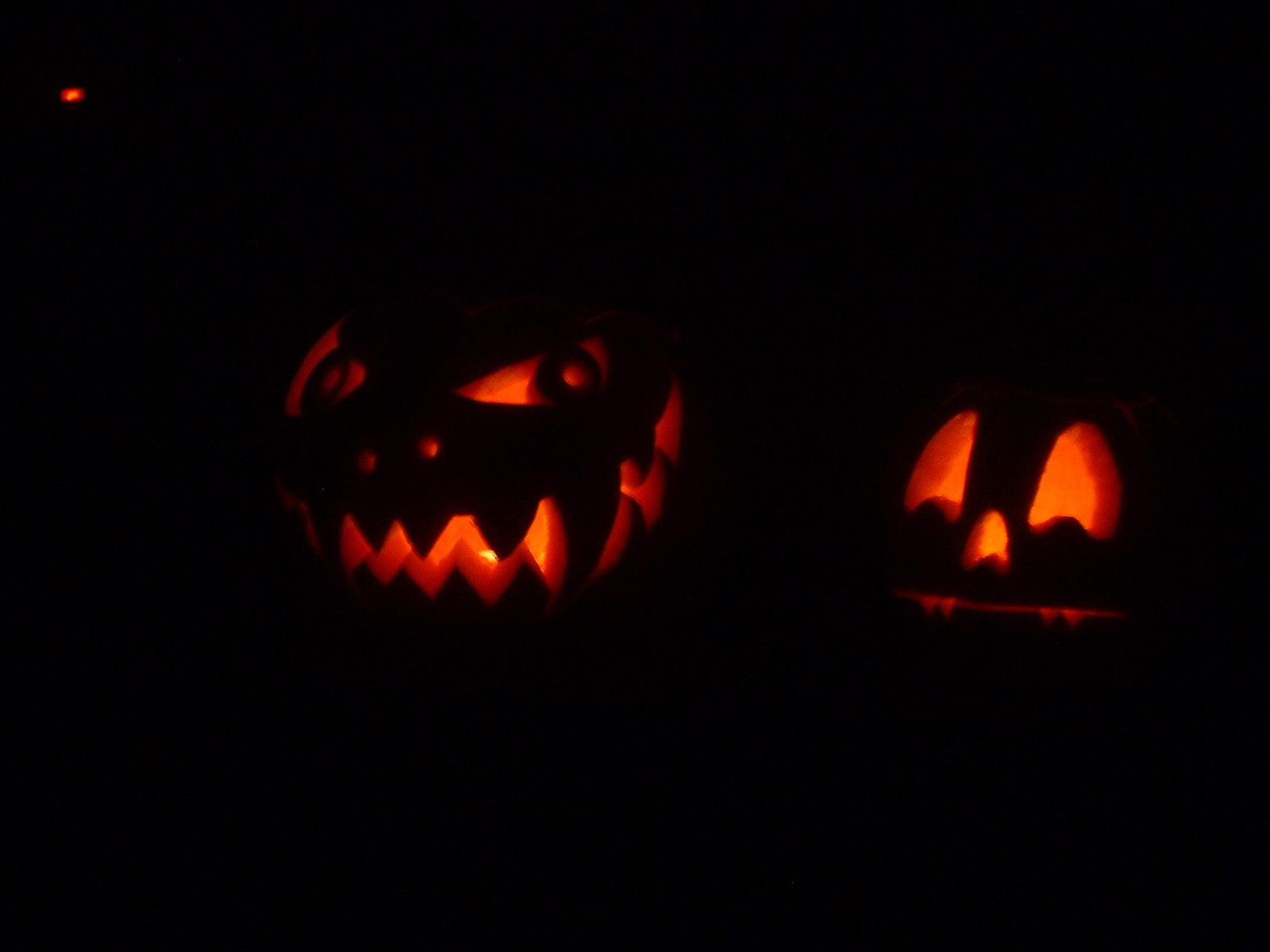 pumpkins, lights off