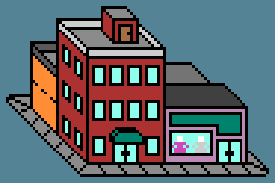 Pixel Buildings by ShockAlpha on DeviantArt