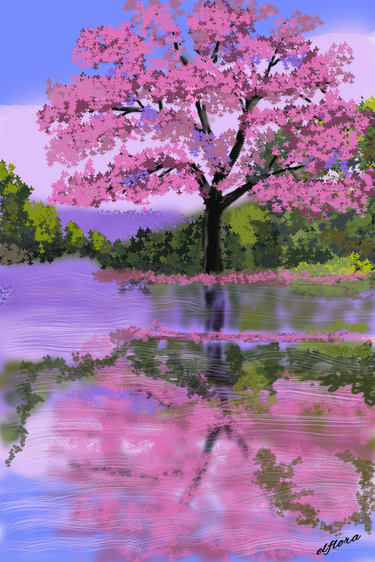 Tree Rendering Pink The-Pink-Tree by Ellaart888 on DeviantArt