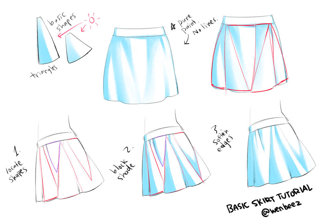 Basic Skirt Tutorial by wenbeez on DeviantArt