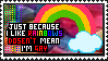 Rainbows stamp