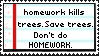 Homework Kills Stamp