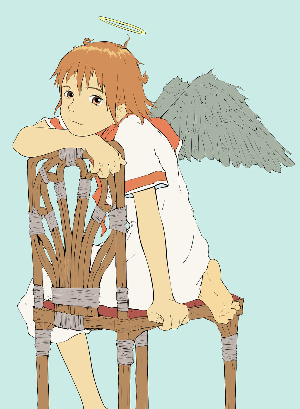 Haibane Renmei - Rakka Colour WIP