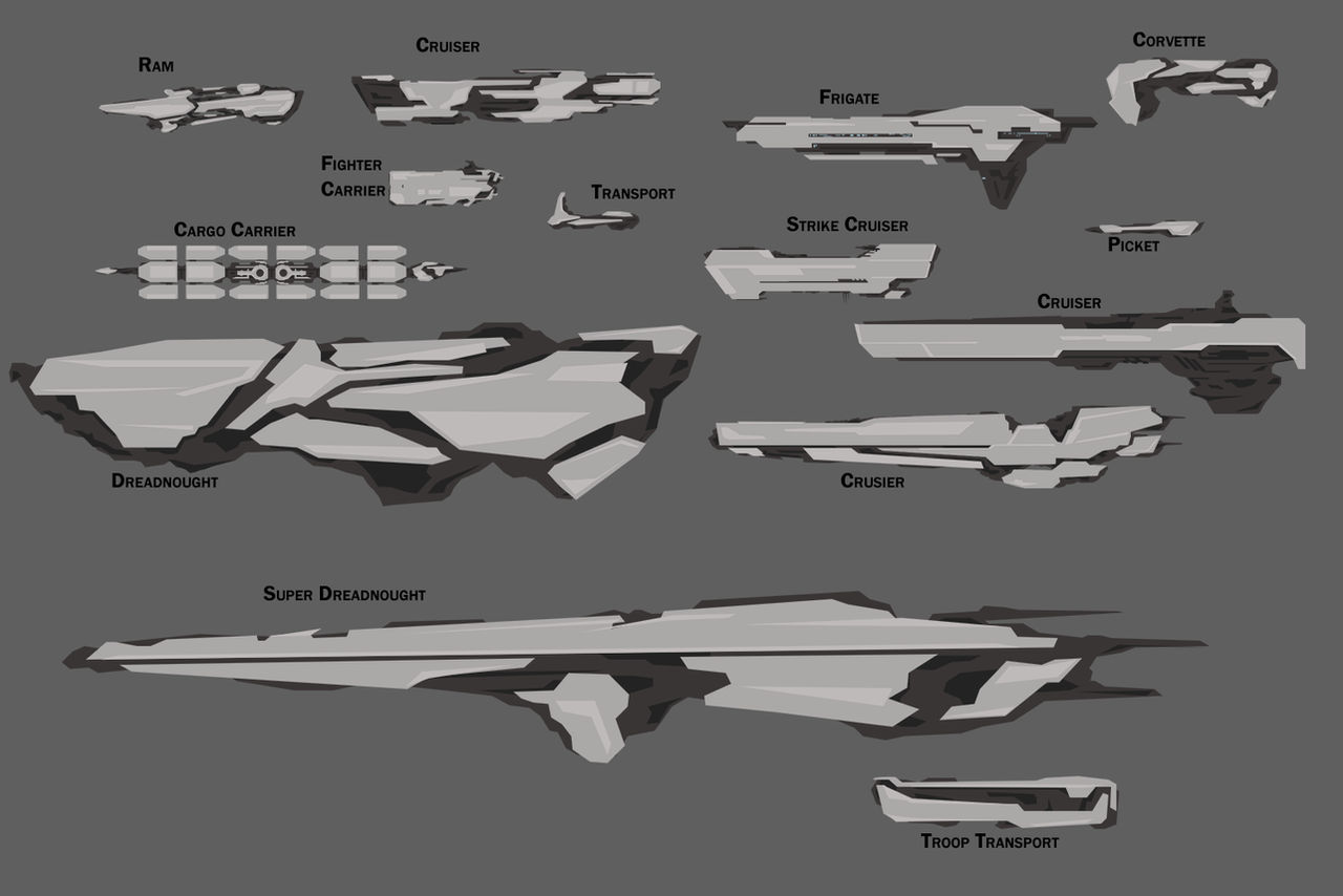 Concept Art - Spaceships by Judan on DeviantArt