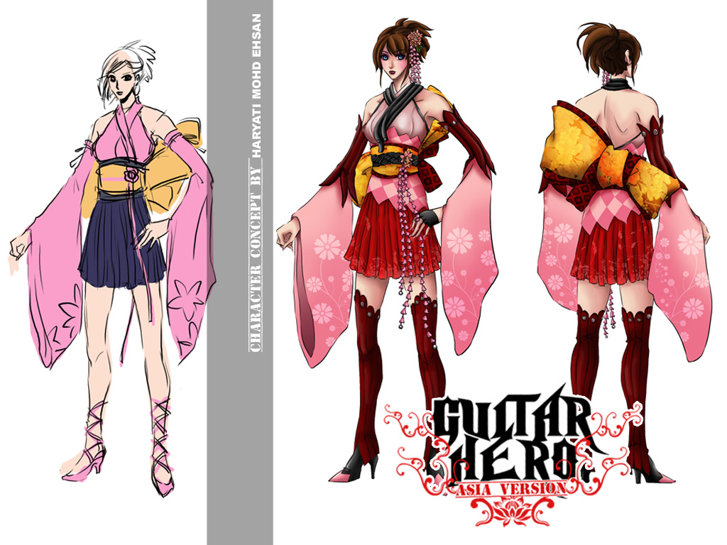 Guitar Hero Asia+kimono design