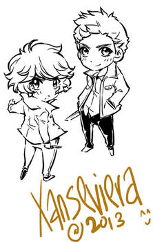 Supernatural+chibi commission