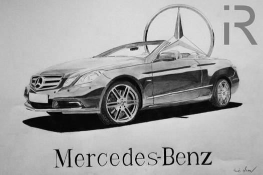 Mercedes-Benz E Class Convertible drawing