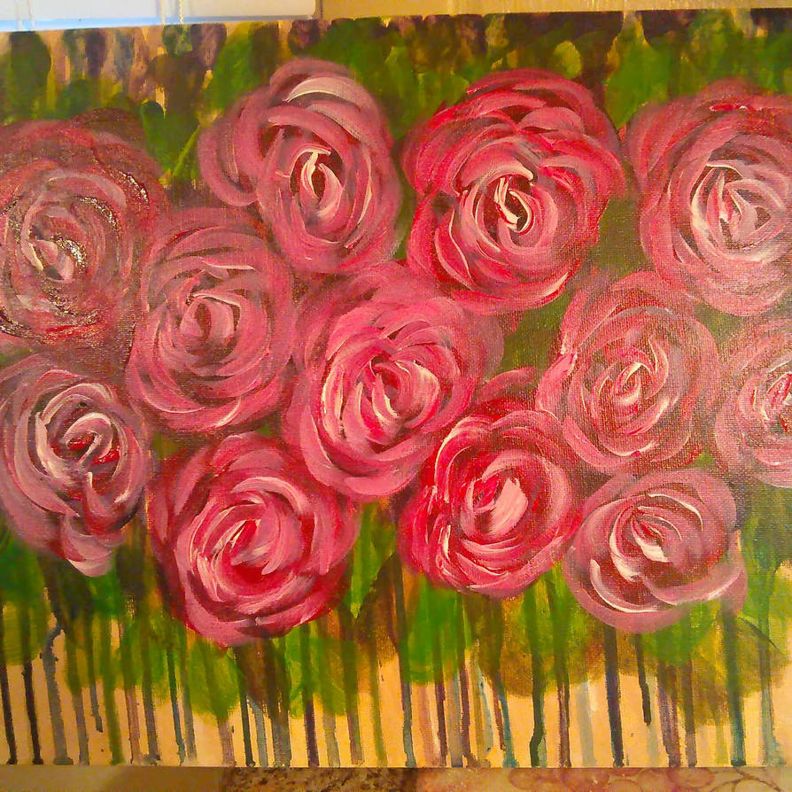 Drip Roses by BrunetteBudgets on DeviantArt