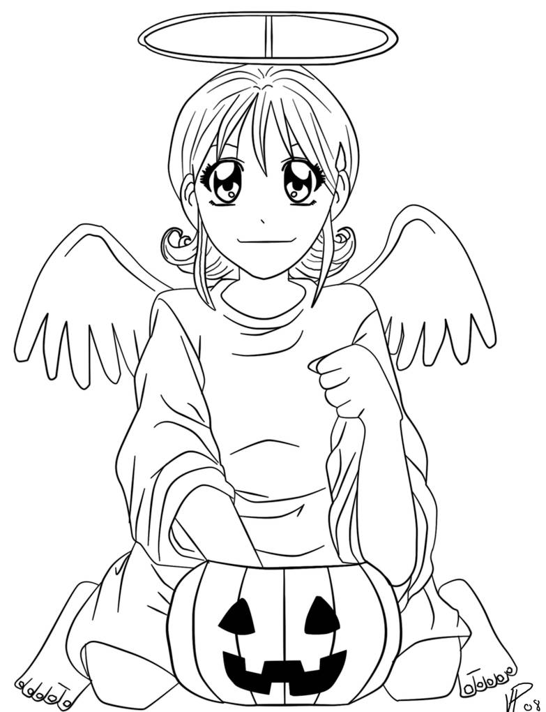 Happy Halloween 08 line by Nishi06 on DeviantArt Halloween 08