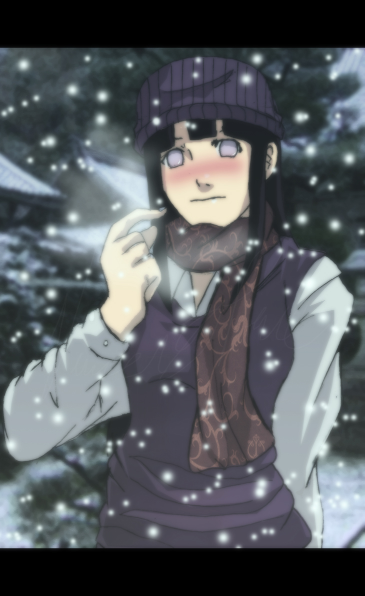 hinata in snow