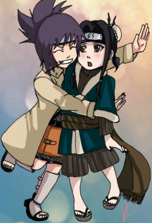 Anko and Haku chibi comish