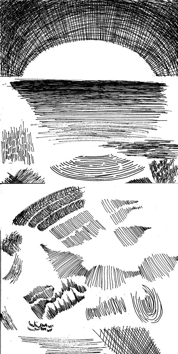 Different Hatching lines by Nishi06 on DeviantArt