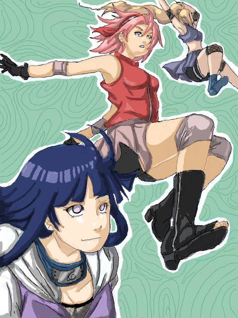 hinata, ino, and sakura