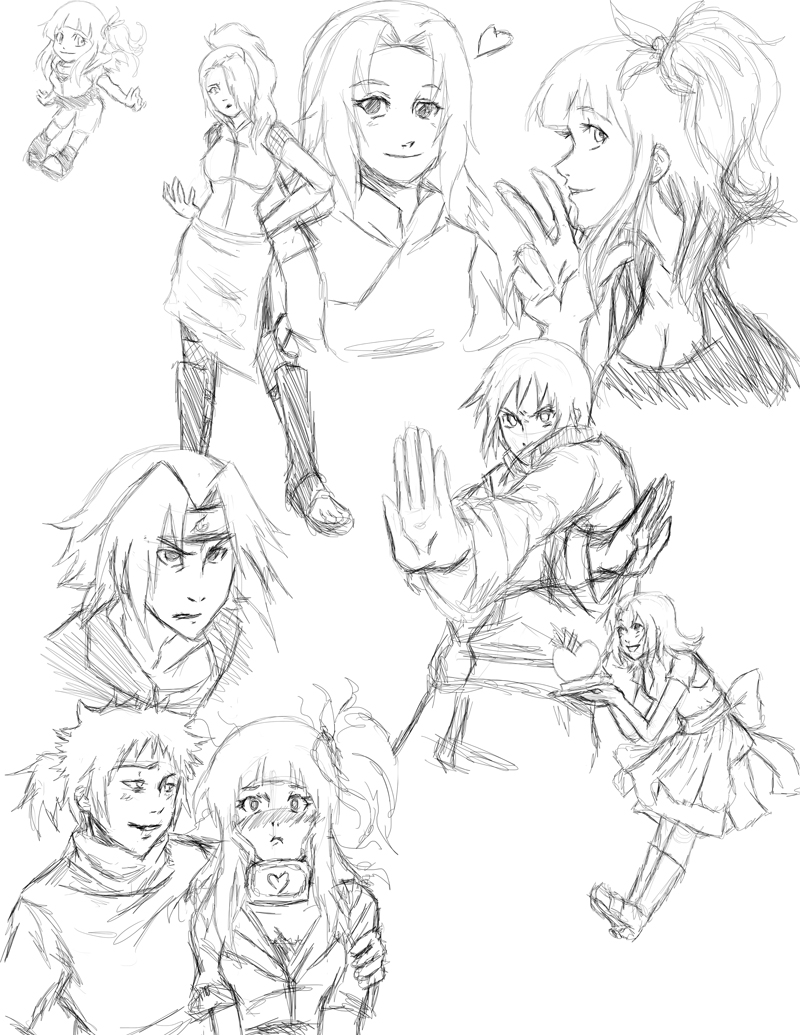 Naru kids: just some sketches