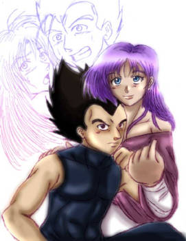 Vegeta and Bulma