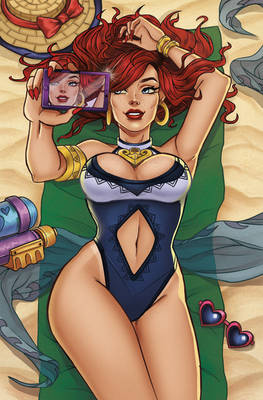 Pool Party Miss Fortune Illustration