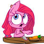 Pinkie cutting a Carrot
