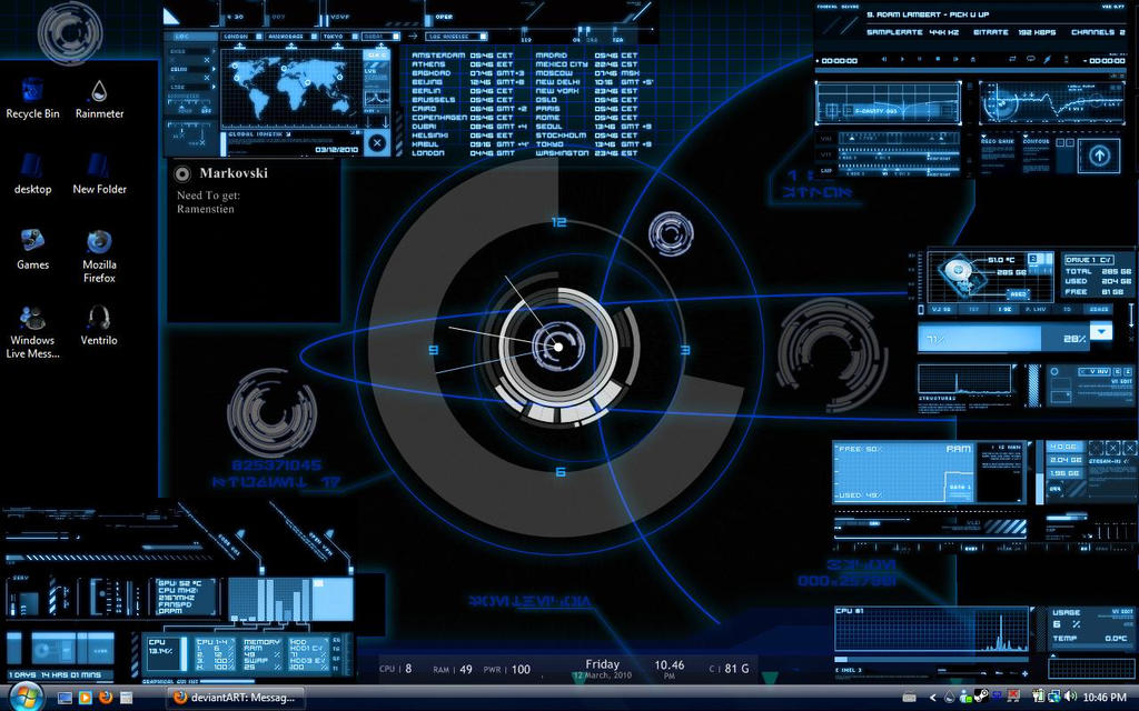 Command Center Rain Meter Skin