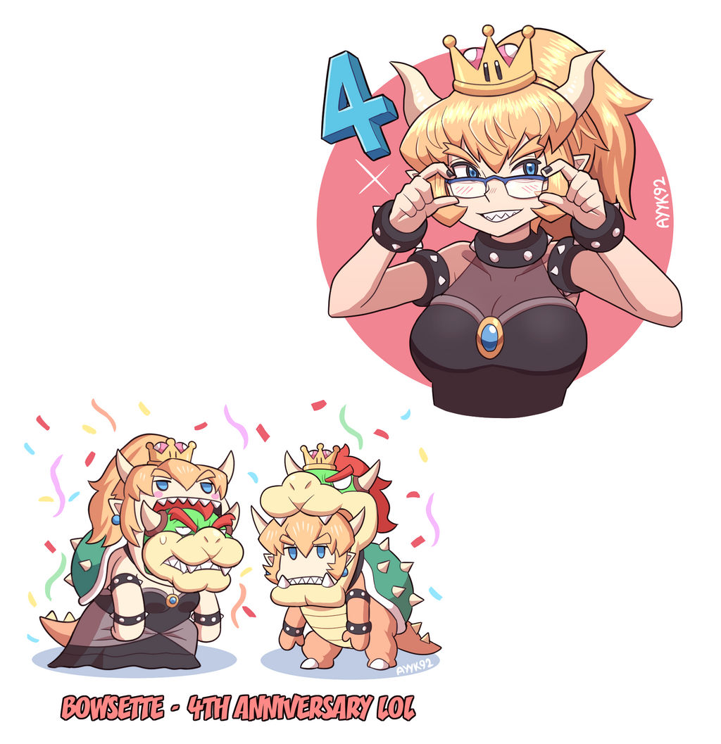 Bowsette Rp Bowsette 4th Anniversary by ayyk92 on DeviantArt