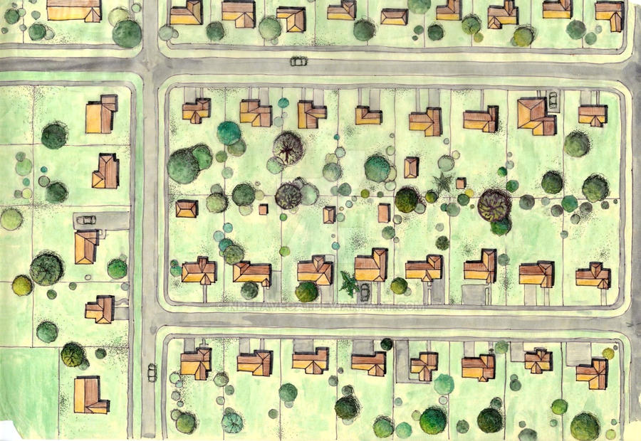Random Community Map Illustrative Neighborhood Map by Ndelavega1 on DeviantArt
