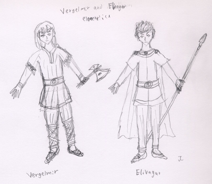 Vergelmir and Elvigar Sketches