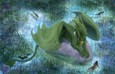 Koi pond: Draken by WolfySkull-CVI