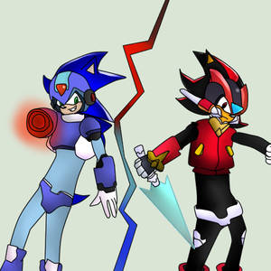 Rock Sonic And Z Shadow