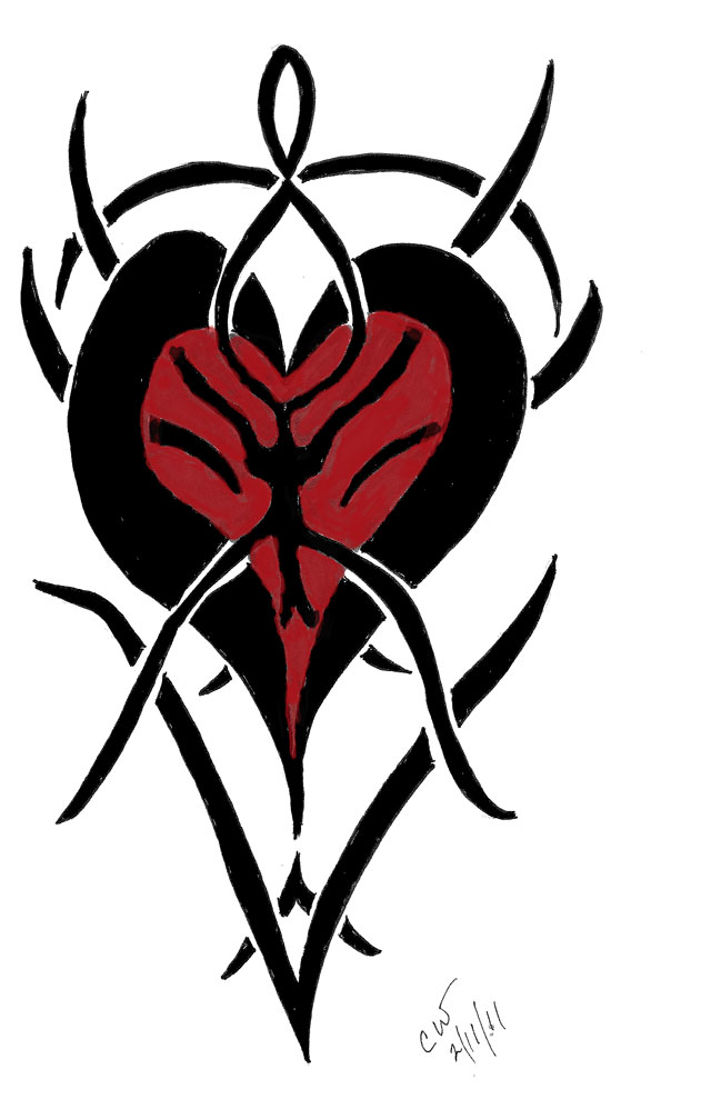 Tribal Heart - Red