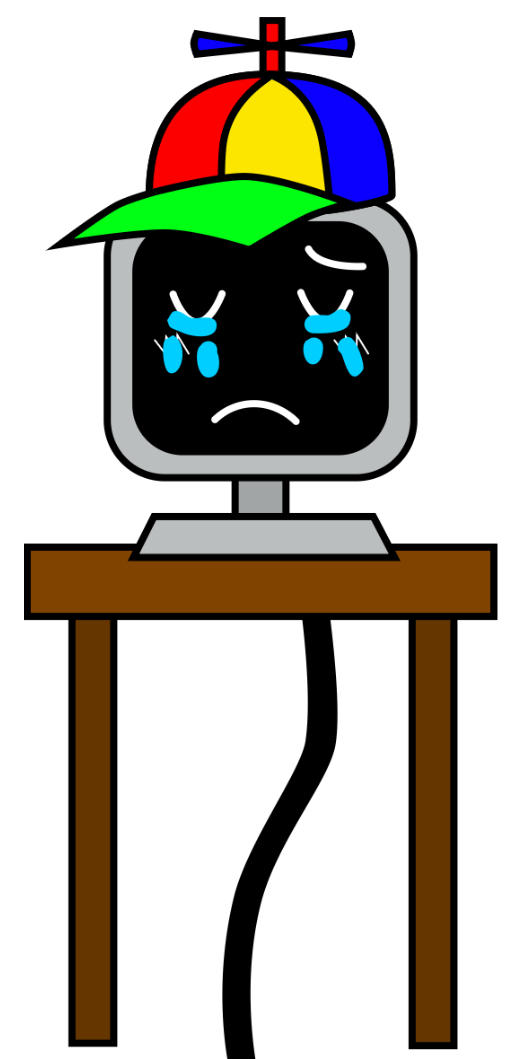 Mr. Fun Computer crying by AussieLilyReturns on DeviantArt