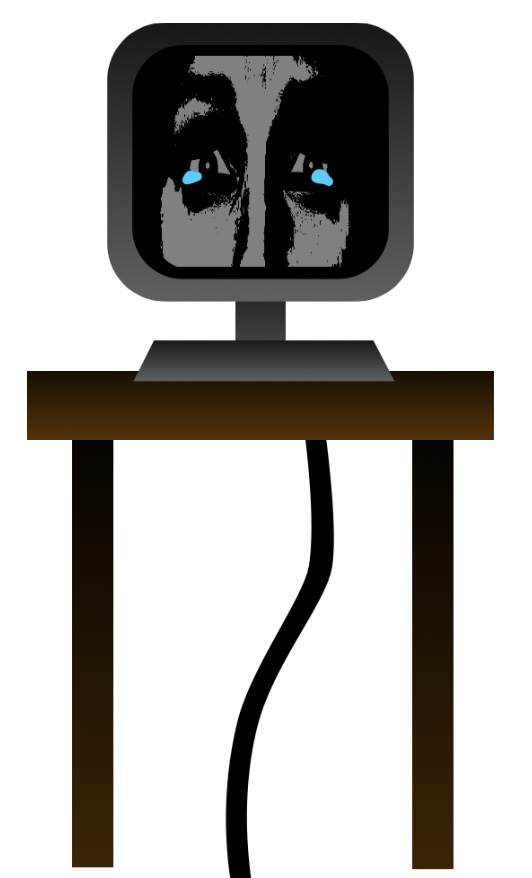 Colby The Computer Sad Horror Mr Fun Computer about to cry by AussieLilyReturns on DeviantArt