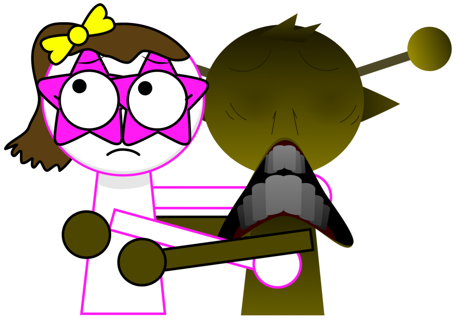 Hugging Scared Pin Lily and Horror Simon hugging while scared by AussieLilyReturns on ...