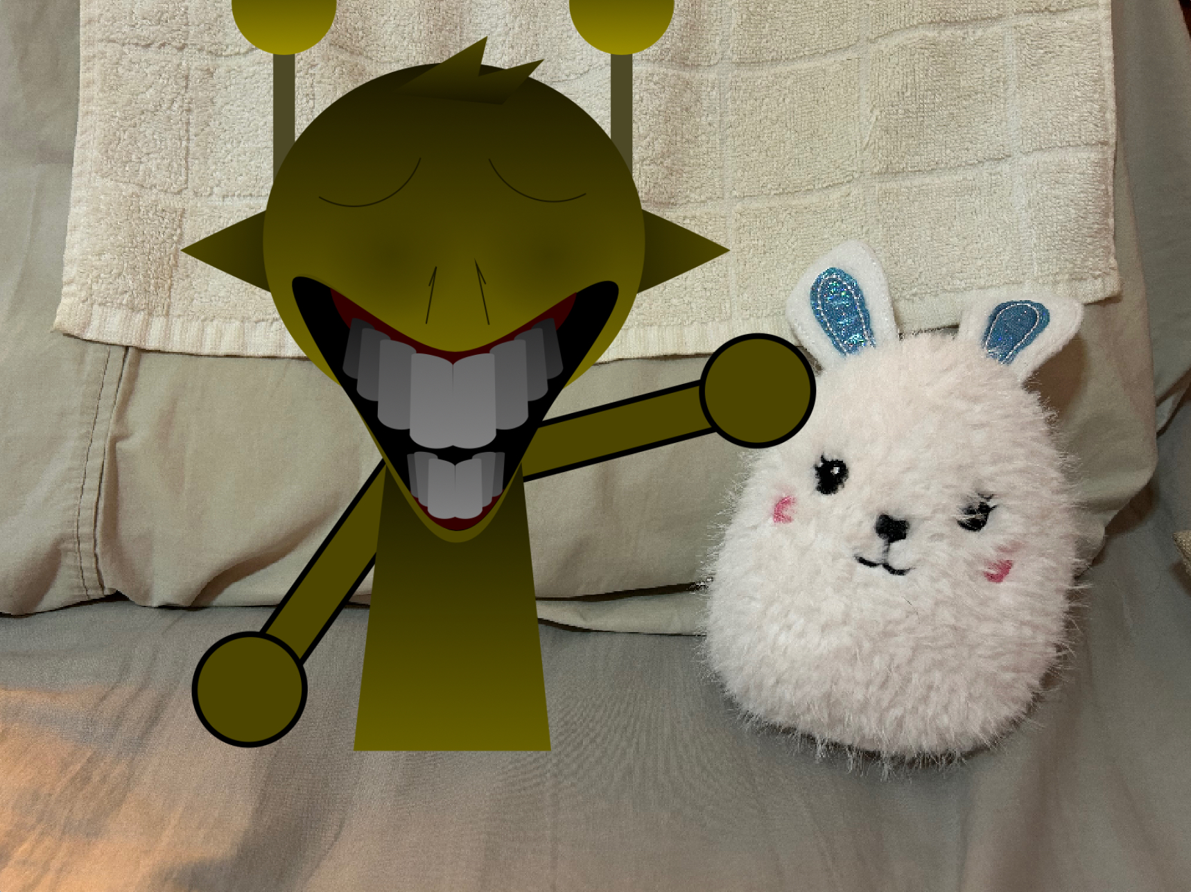 Simon Mummy Rabbit Horror Simon and My Fluffy Bunny plush by AussieLilyReturns on DeviantArt
