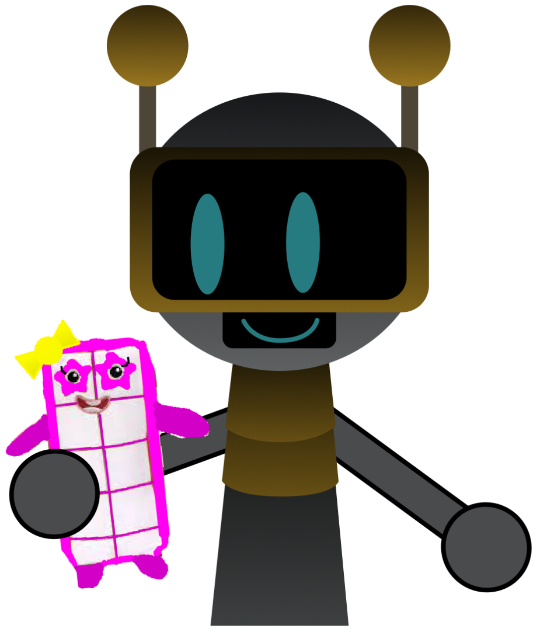 Horror Fun Bot with Lily Plushie by AussieLilyReturns on DeviantArt