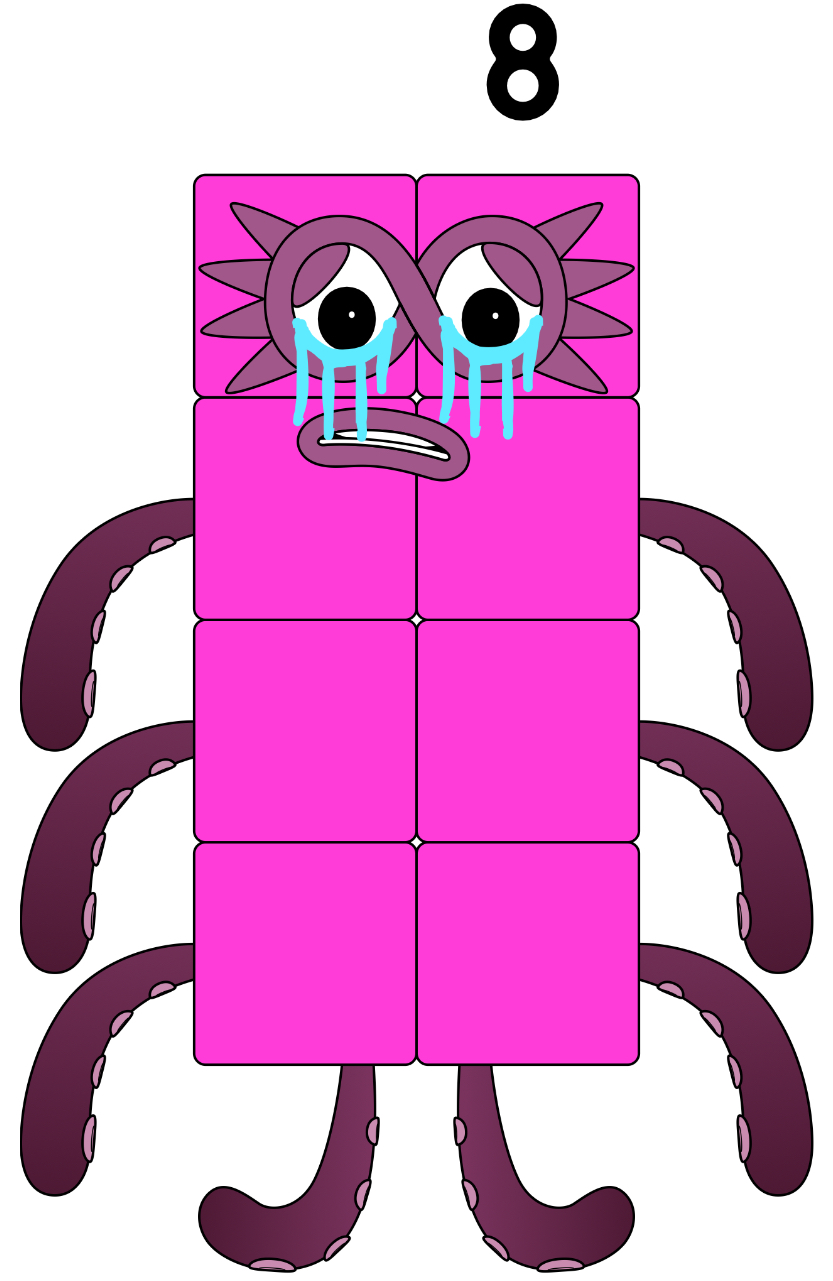 Crying Blocks Eight (Numberblocks) crying by AussieLilyReturns on DeviantArt