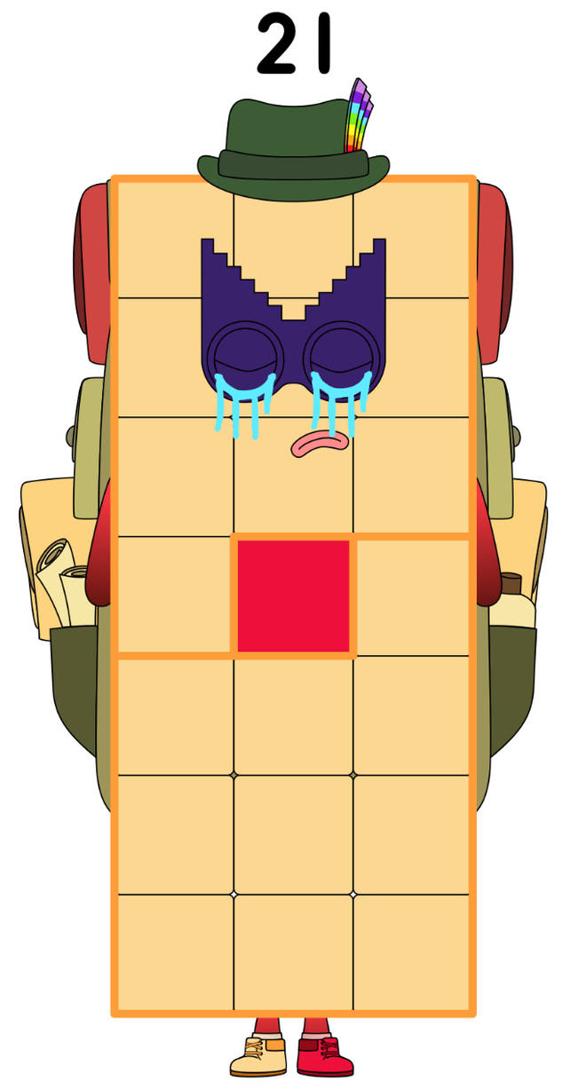 21 (Numberblocks) crying by AussieLilyReturns on DeviantArt
