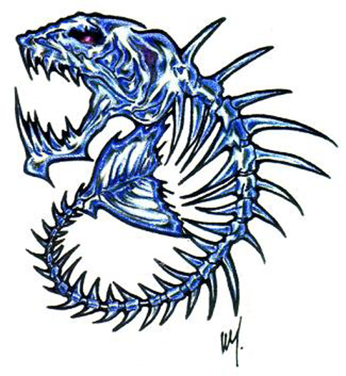 'Viperfish' tattoo flash